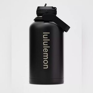lululemon athletica back to life sport Black Water Bottle 64oz